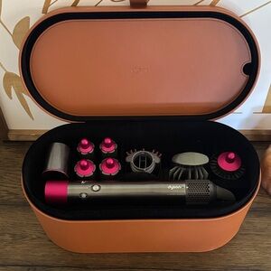 Dyson Airwrap Styler Complete Set with Tan Leather Box